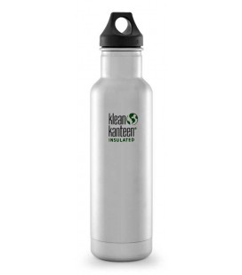 KLEAN KANTEEN 20OZ Classic Vacuum Insulated Brushed Stainless (592ML)