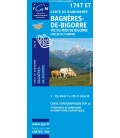Carte IGN Bagneres-De-Bigorre Pic du Midi de Bigorre Vallee de Campan - IGN 1747ET