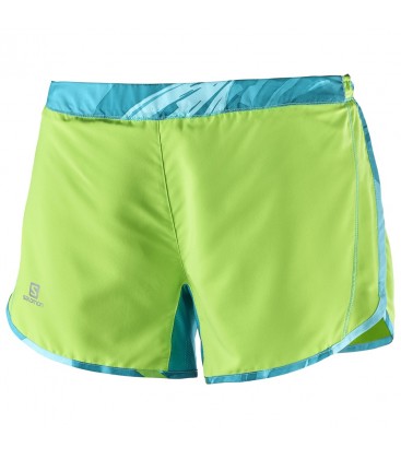 SALOMON AGILE SHORT Green Flash/ Blue Bird (W)