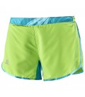 SALOMON AGILE SHORT Green Flash/ Blue Bird (W)