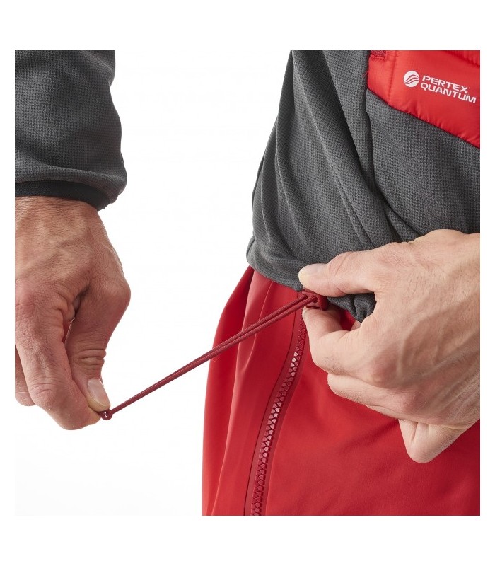 MILLET HYBRID NEEDLES HOODIE ROUGE TARMAC M Trek King Outdoor Shop
