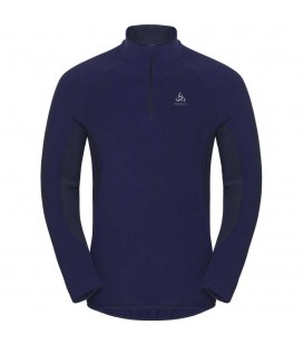 ODLO PULL 1/2 ZIP ROYALE SODALITE BLUE/DIVING NAVY-STRIPES (M)