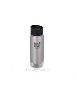 KLEAN KANTEEN INSULATED WIDE 16OZ/473ML BRUSHED STAINLESS