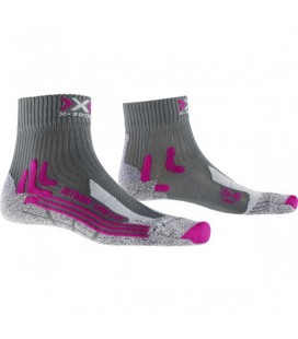 X-SOCKS TREK OUTDOOR LOW LADY ANTHRACITE/FUSHIA (W)