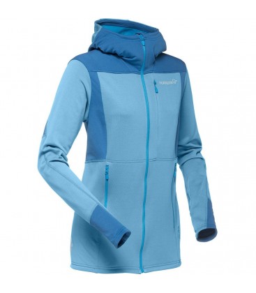 NORRONA FALKETIND WARM1 STRETCH ZIP HOODIE BLUE MOON (W)